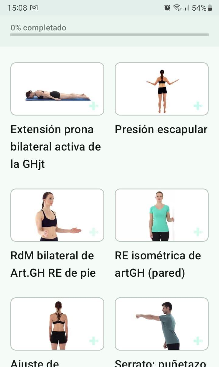 Programa de ejercicios en línea Lesión SLAP