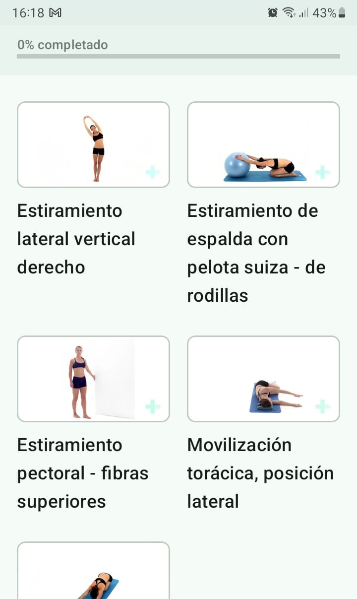 Programa de ejercicios en línea Síndrome de Tietze
